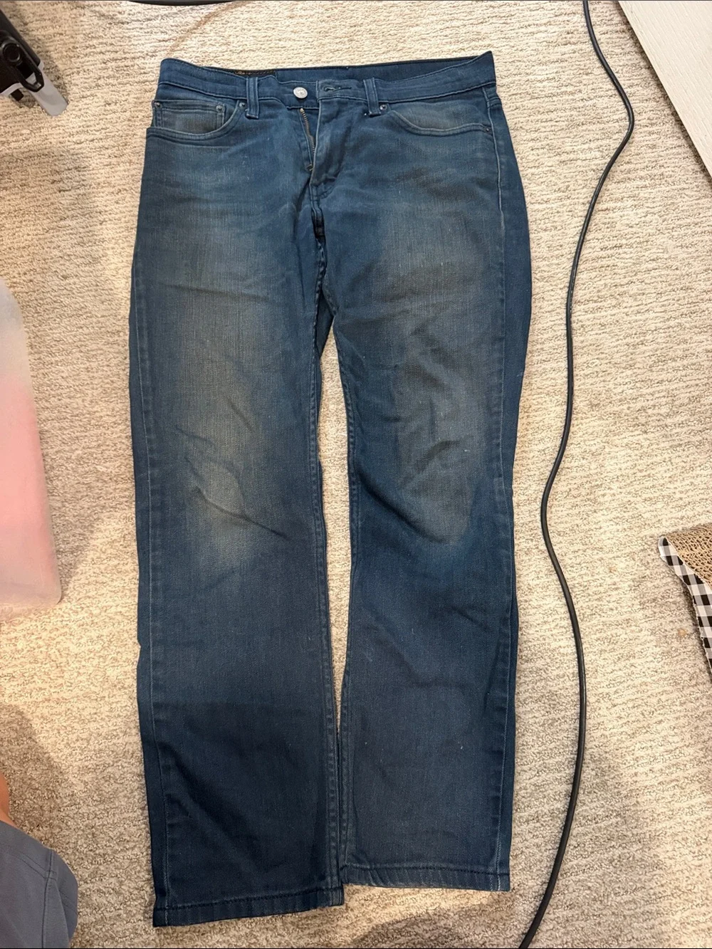 Levi's Men's Navy Straight-Leg Jeans